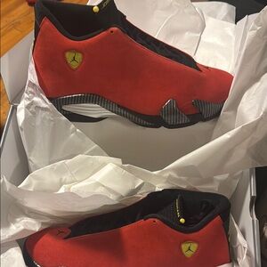 Air Jordan Red and Black Sneakers Sz 11.5